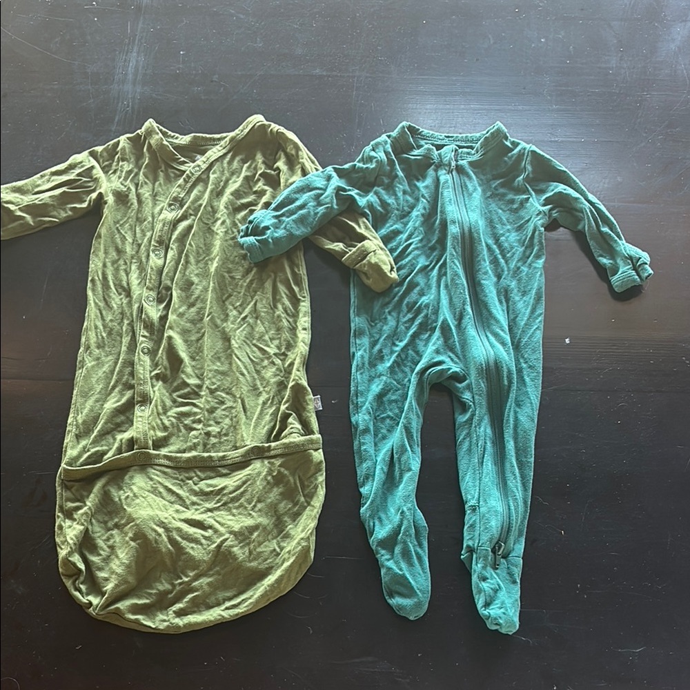 Kyte BABY Green and Teal Kids Pajamas